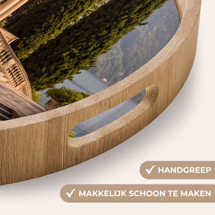 Dienblad - Villa - water -trappen - Villa - water -trappen Dienblad Rond middel