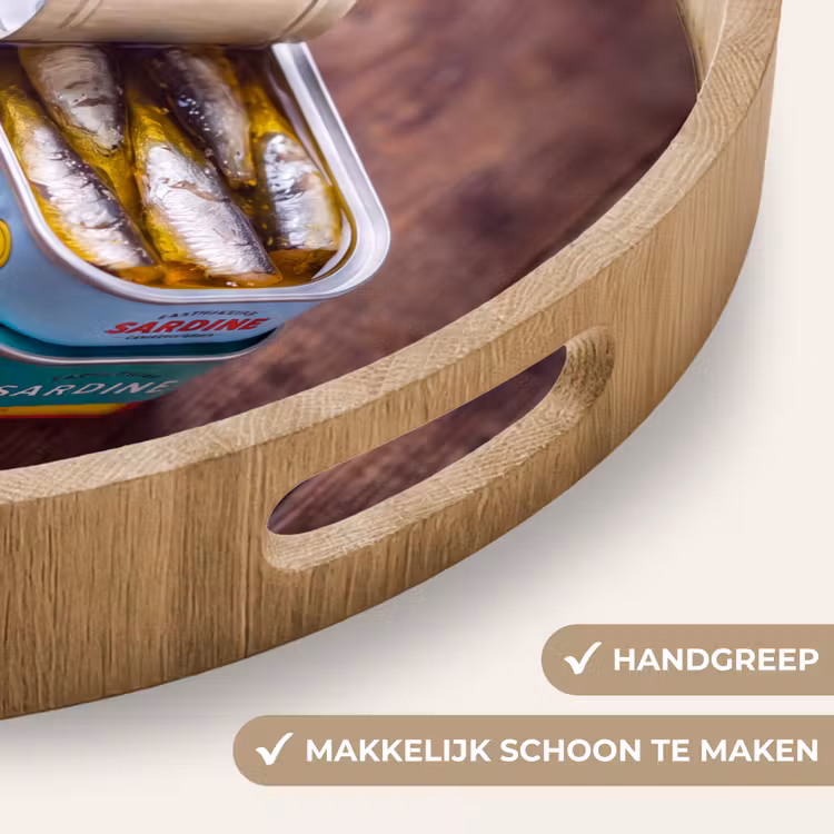 Dienblad - Vis - Blikjes - Keuken - Vis - Blikjes - Keuken Dienblad Rond middel