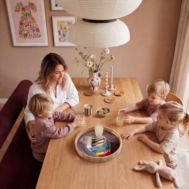 Dienblad - Vis - Blikjes - Keuken - Vis - Blikjes - Keuken Dienblad Rond middel
