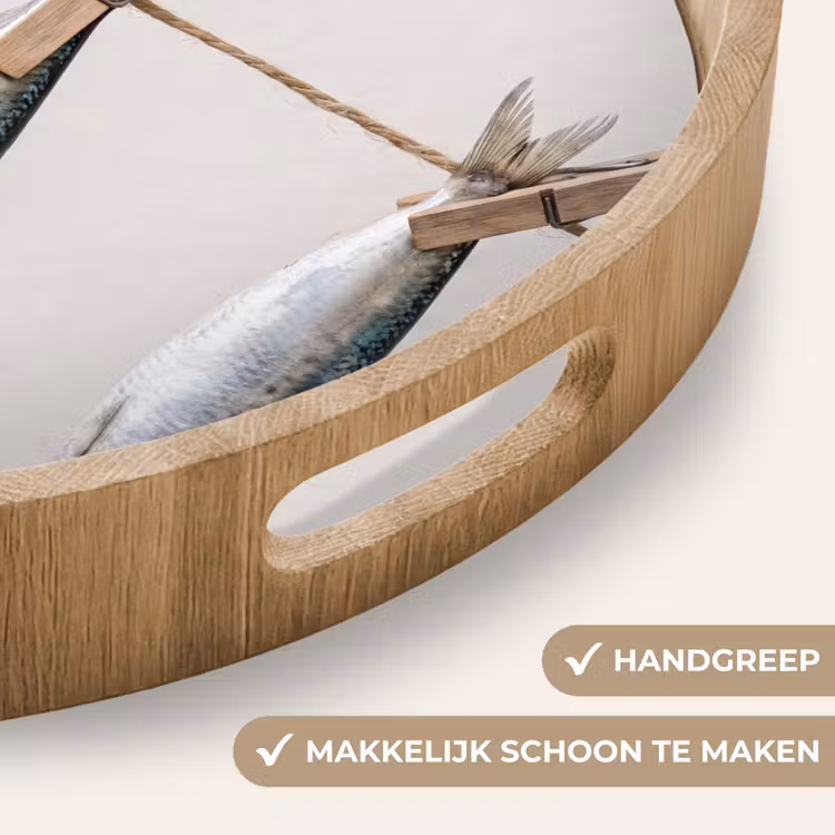 Dienblad - Vis - Hangend - Eten - Vis - Hangend - Eten Dienblad Rond middel