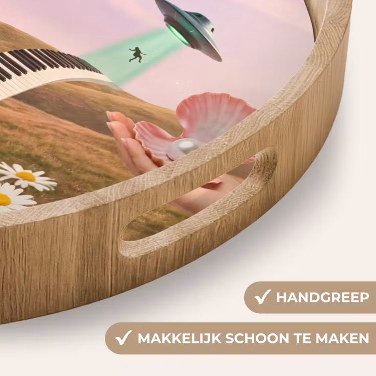 Dienblad - Vis - Natuur - Abstract - Vis - Natuur - Abstract Dienblad Rond middel