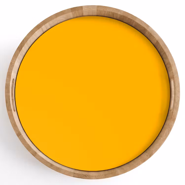 Vivid - Amber - Geel Dienblad Rond middel 914 -z3d_shopping