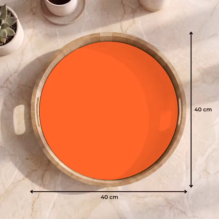 Vivid - Amber - Oranje Dienblad Rond middel 914 -USP_Formaat