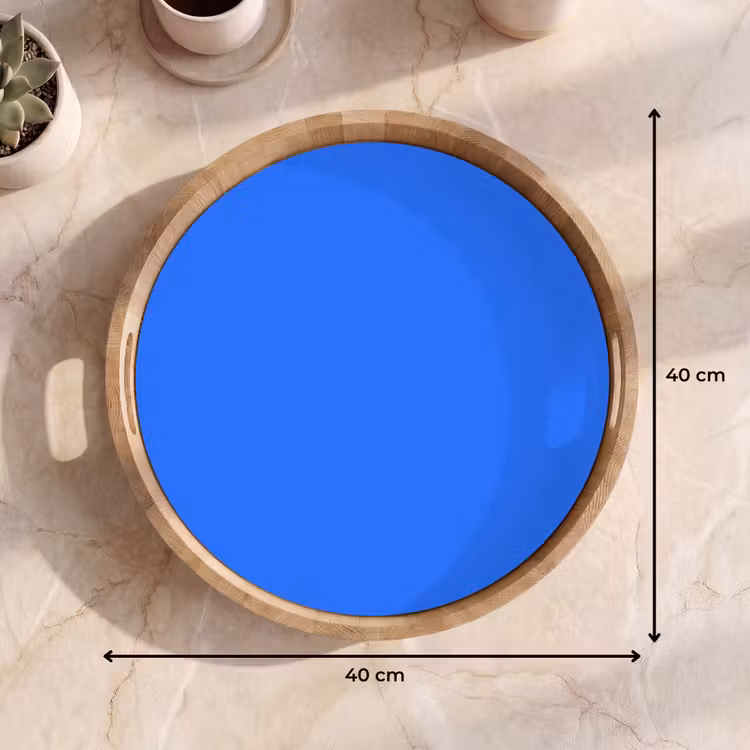 Vivid - Cobalt - Blauw Dienblad Rond middel 914 -USP_Formaat