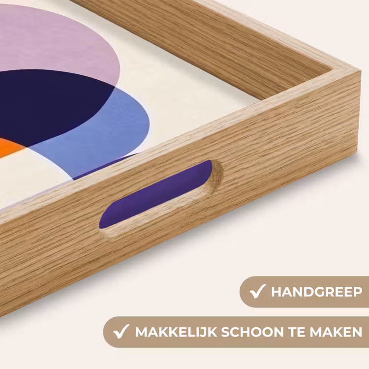 Vormen - Abstract - Grafisch - Oranje Dienblad Rechthoek middel -USP_HandgreepNL