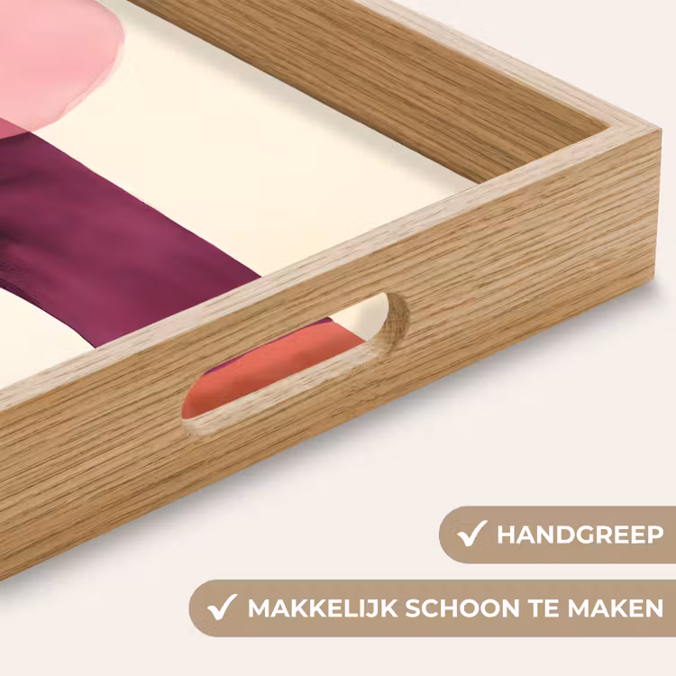 Vormen - Abstract - Kleurrijk Dienblad Rechthoek middel -USP_HandgreepNL