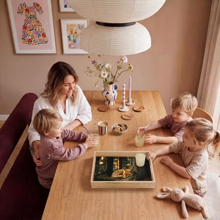 Vos - Bos - Slapen Dienblad Rechthoek middel -sfeer4