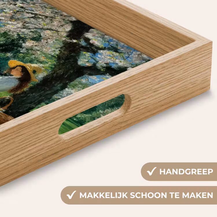 Vrouw - Boom - Boek - Mandje Dienblad Rechthoek middel -USP_HandgreepNL