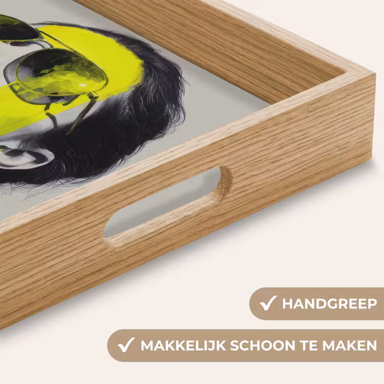 Vrouw - Bril - Verf Dienblad Rechthoek middel -USP_HandgreepNL