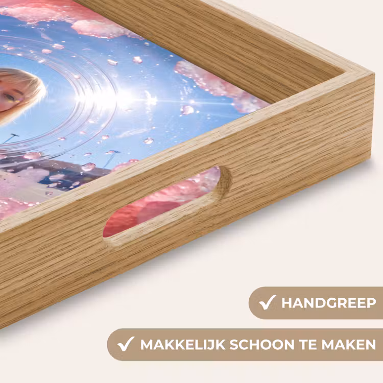 Vrouw - Drank - Zomer - Roze - Blauw Dienblad Rechthoek middel -USP_HandgreepNL