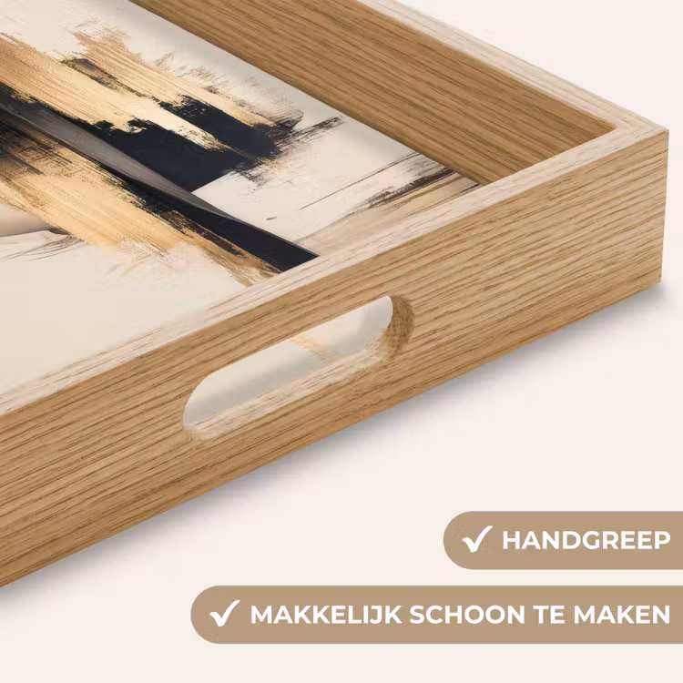 Vrouw - Hoed - Verf Dienblad Rechthoek middel -USP_HandgreepNL