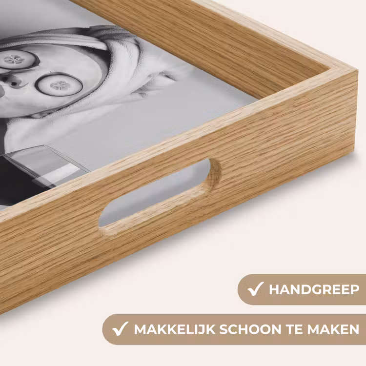 Vrouw - Masker - Wijn - Sigaret Dienblad Rechthoek middel -USP_HandgreepNL