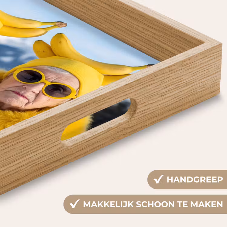 Vrouwen - Bananen - Geel Dienblad Rechthoek middel -USP_HandgreepNL