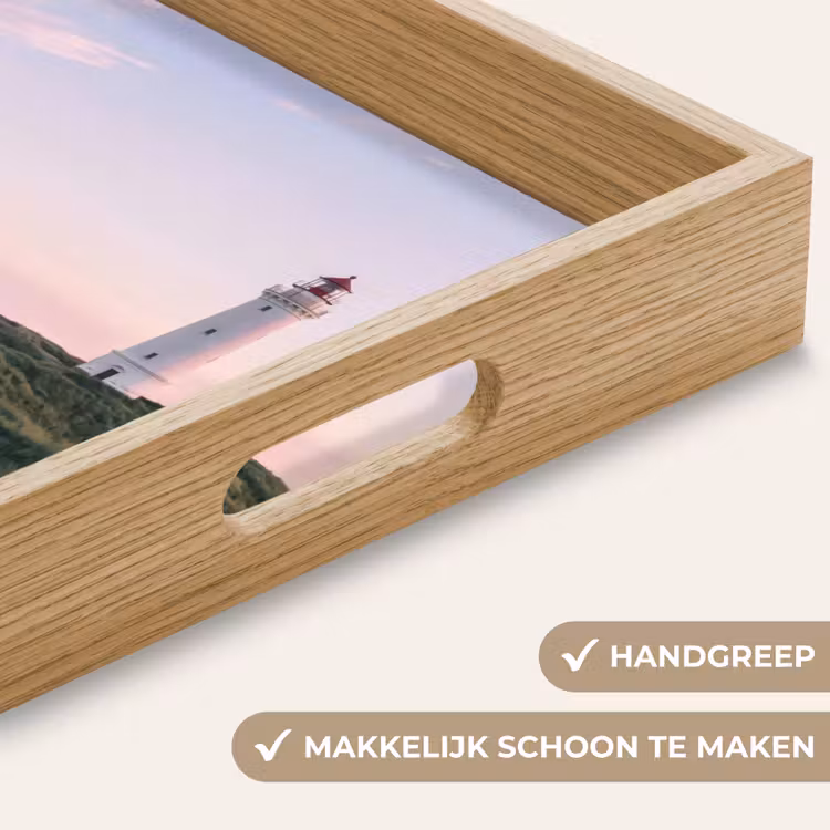 Vuurtoren - Duinlandschap - Zee Dienblad Rechthoek middel -USP_HandgreepNL