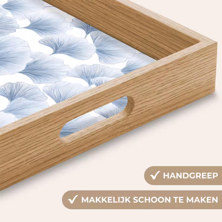 Waaier - Modern - Blauw Dienblad Rechthoek middel 911 -USP_HandgreepNL