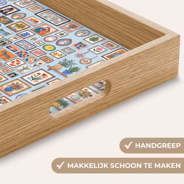 Wanddecoratie - Collectie - Huis - Illustratief - Kleurrijk Dienblad Rechthoek middel -USP_HandgreepNL