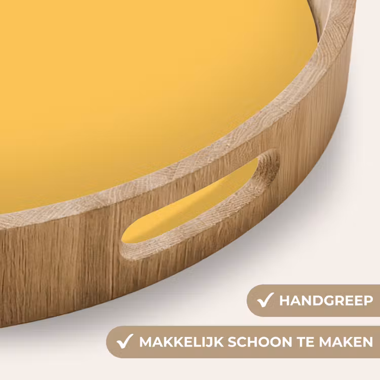 Warm - Sand - Terracotta Dienblad Rond middel 914 -USP_HandgreepNL