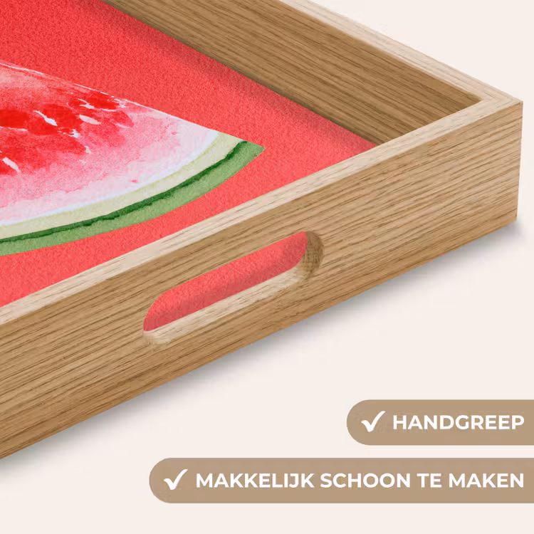 Watermeloen - Rood - Zomers Dienblad Rechthoek middel -USP_HandgreepNL