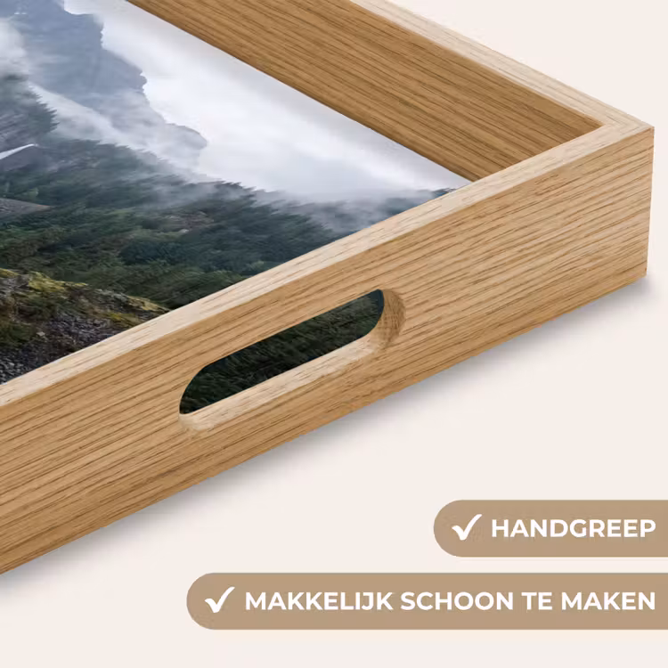 Waterval - Bomen - Bergen Dienblad Rechthoek middel -USP_HandgreepNL
