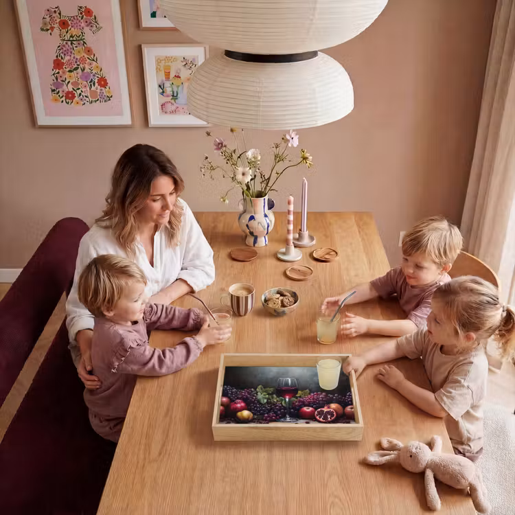 Wijn - Fruit - Stilleven Dienblad Rechthoek middel -sfeer4