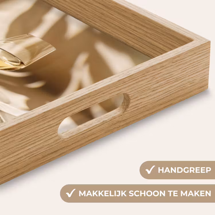 Wijn - Wijnglazen - Wit Dienblad Rechthoek middel -USP_HandgreepNL