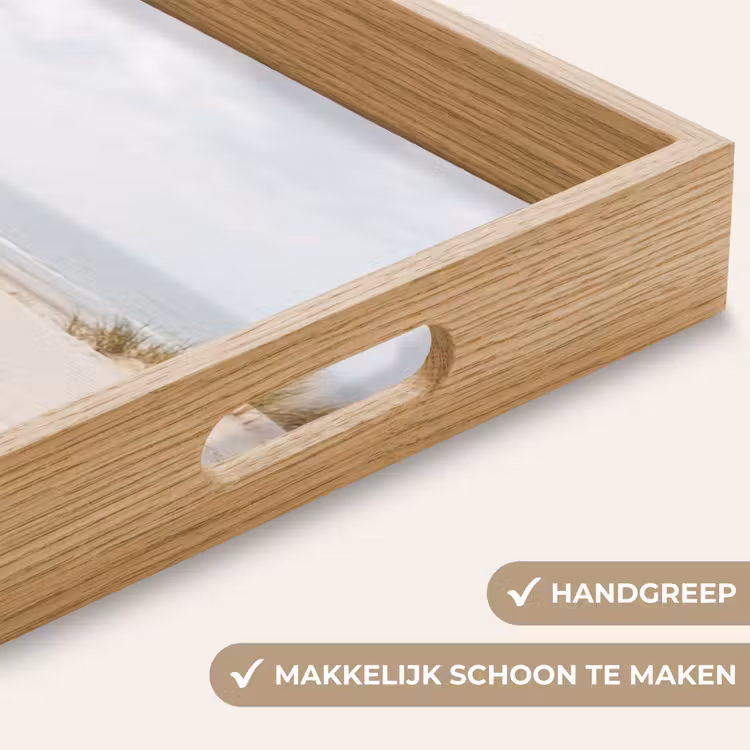 Wolken - Duinlandschap - Zand Dienblad Rechthoek middel -USP_HandgreepNL