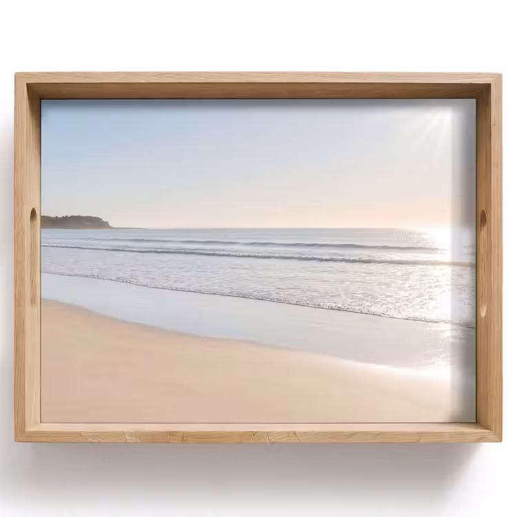 Zee - Zon - Zand Dienblad Rechthoek middel -z3d_shopping