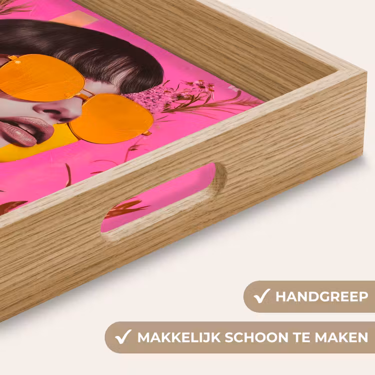 Zonnebril - Oranje - Vrouw - Planten Dienblad Rechthoek middel -USP_HandgreepNL