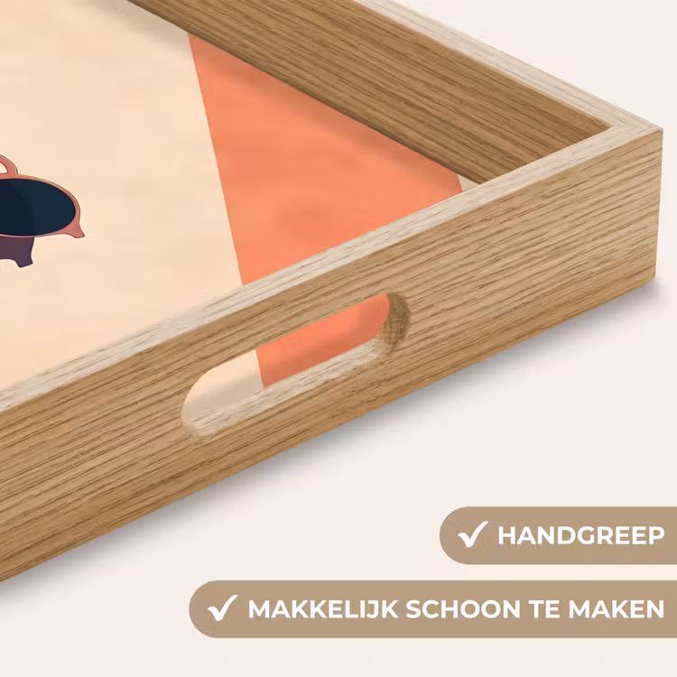 Zonnebril - Schaduw - Oranje - Minimalistisch Dienblad Rechthoek middel -USP_HandgreepNL