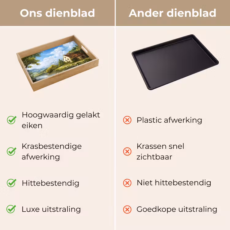Zwaan - Bomen - Rust Dienblad Rechthoek middel -USP_VergelijkingNL