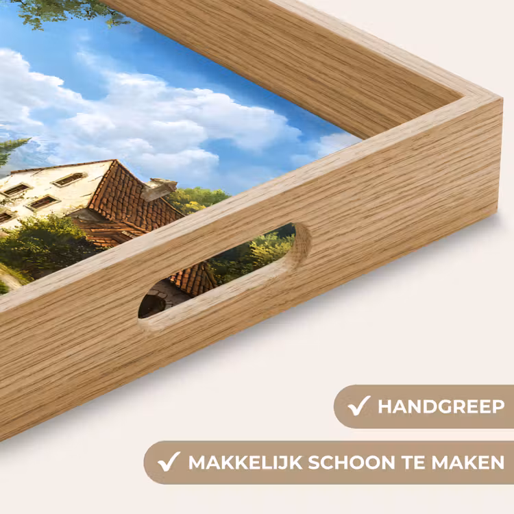 Zwaan - Bomen - Rust Dienblad Rechthoek middel -USP_HandgreepNL