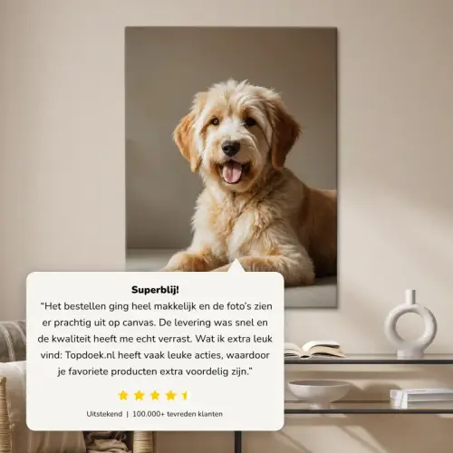 Foto op canvas - review