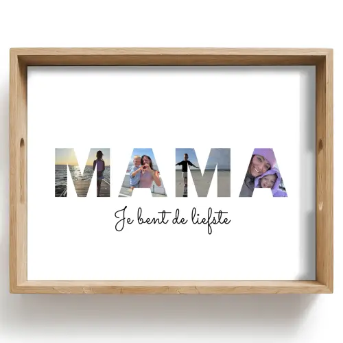 Mama - Lettercollage Dienblad Rechthoek middel -z3d_shopping