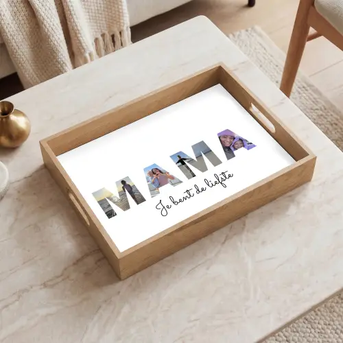Mama - Lettercollage Dienblad Rechthoek middel -sfeer1