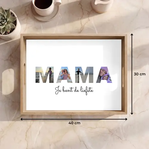 Mama - Lettercollage Dienblad Rechthoek middel -USP_Formaat