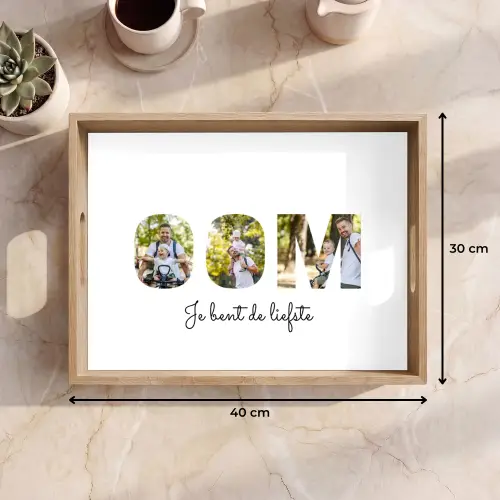 Oom - Lettercollage Dienblad Rechthoek middel -USP_Formaat