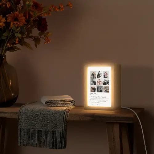 upload-69ddf9ede2b33-papa-betekenis-collage Light Box met kabel (Tafellamp) klein -sfeer4