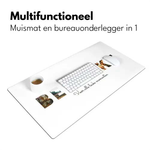 Bedankt - Lettercollage Muismat XXL klein -sfeer4