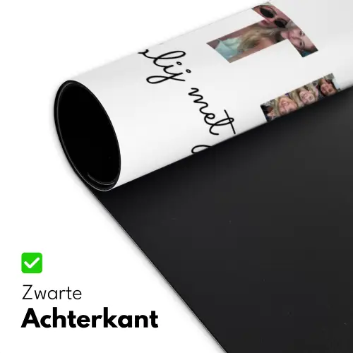 Bestie - Lettercollage Muismat XXL klein -sfeer2