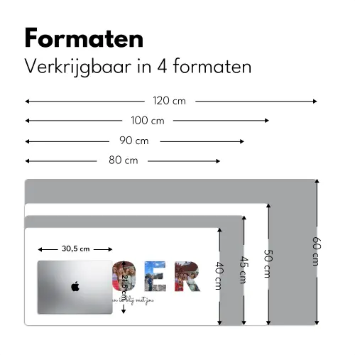 Broer - Lettercollage Muismat XXL klein -sfeer5