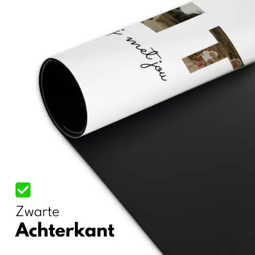 Dochter - Lettercollage Muismat XXL klein -sfeer2