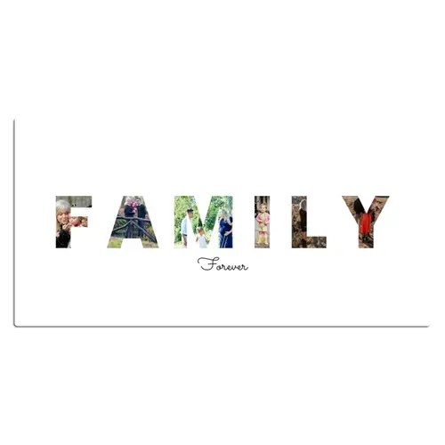 Family - Lettercollage Muismat XXL klein -3d_leeg