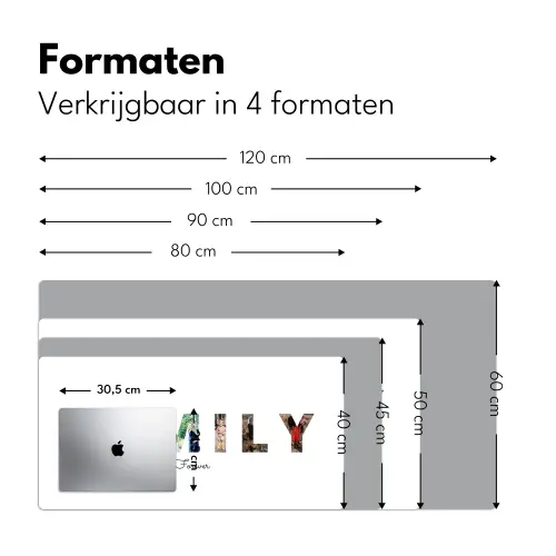 Family - Lettercollage Muismat XXL klein -sfeer5