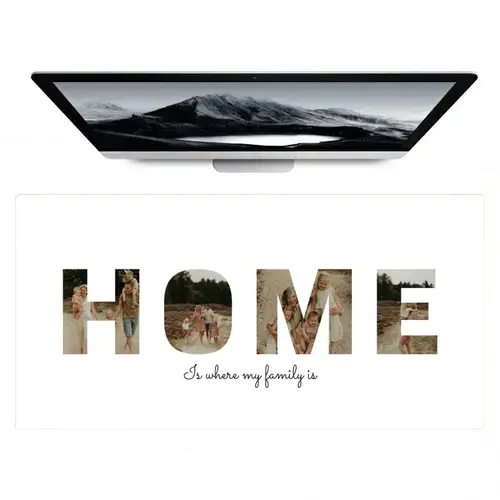 Home - Lettercollage Muismat XXL klein -zzz3d