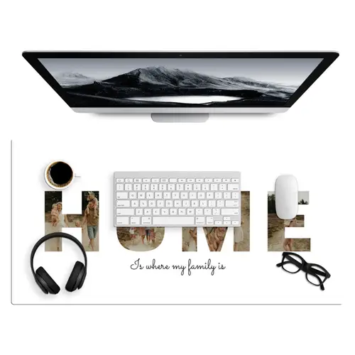 Home - Lettercollage Muismat XXL klein -3d