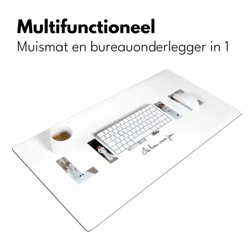 Liefie - Lettercollage Muismat XXL klein -sfeer4