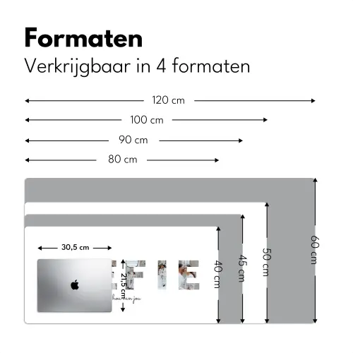 Liefie - Lettercollage Muismat XXL klein -sfeer5