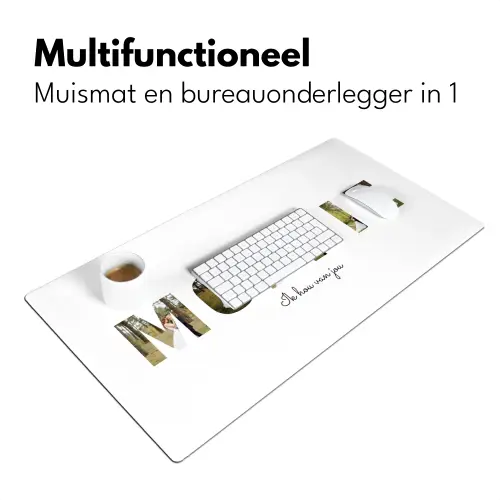 Moppie - Lettercollage Muismat XXL klein -sfeer4