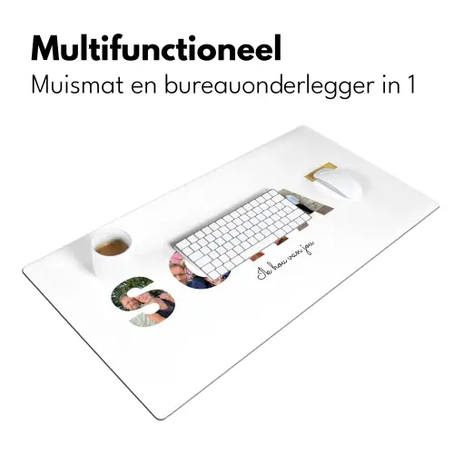 Schat - Lettercollage Muismat XXL klein -sfeer4