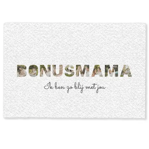 Bonusmama - Lettercollage Deurmat klein -zkaufland3d
